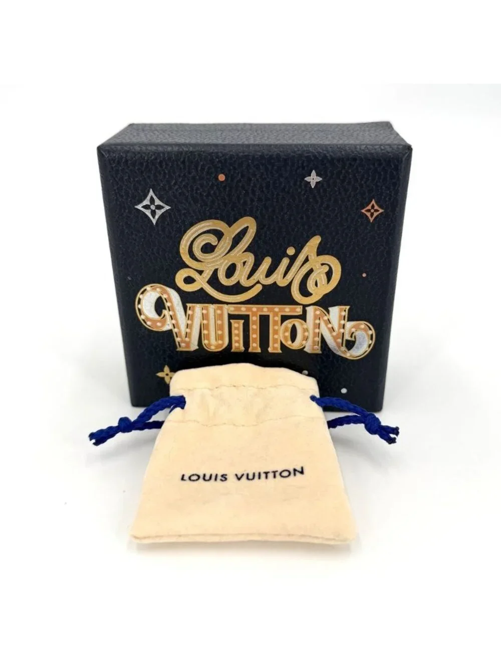 Louis Vuitton Necklace Chain Monogram with Adjustable Star Rhinestone Silver